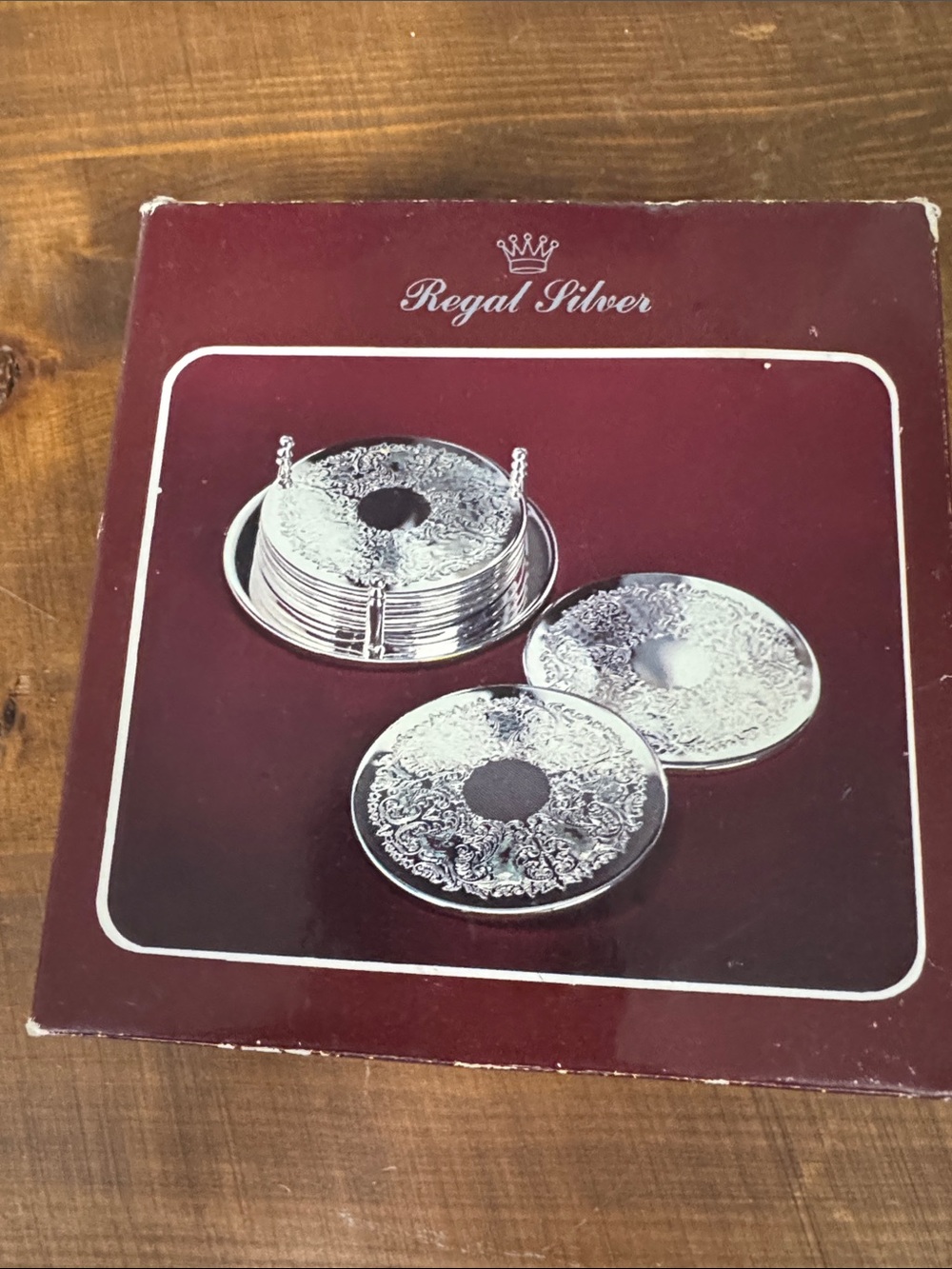 Silver Plated Coaster Set -